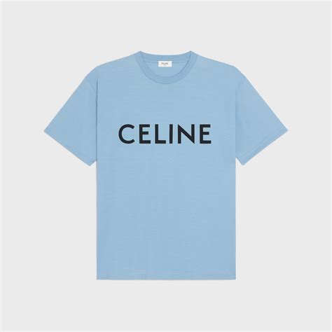 celine t shirt blue|Celine t shirt for sale.